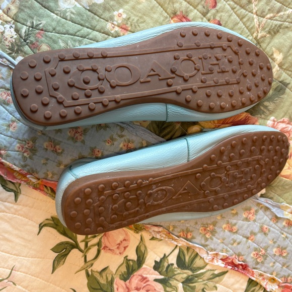 Minty color Coach flats - Picture 3 of 3